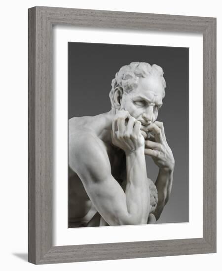 Detail of Ugolino and His Sons, 1865-67 (Saint-Béat Marble)-Jean-Baptiste Carpeaux-Framed Giclee Print