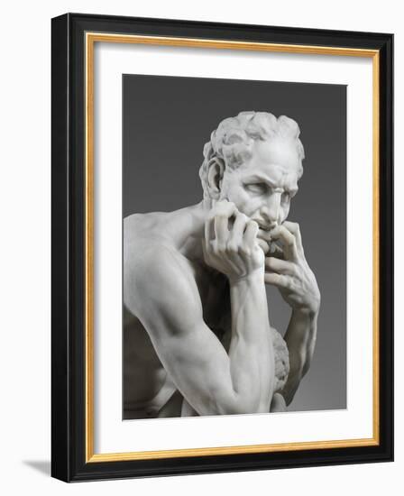 Detail of Ugolino and His Sons, 1865-67 (Saint-Béat Marble)-Jean-Baptiste Carpeaux-Framed Giclee Print