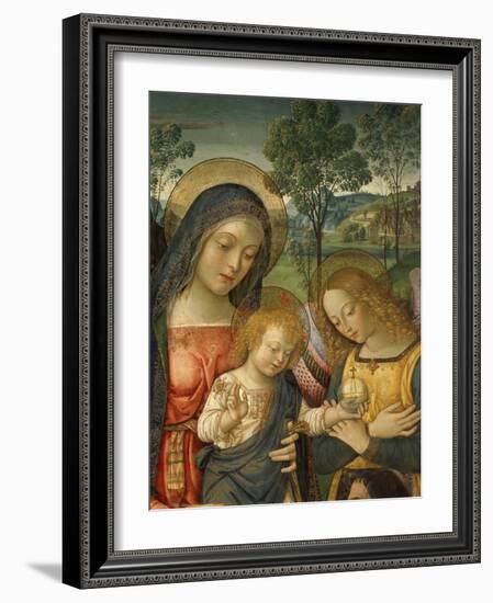 Detail of Upper Part of Our Lady of Peace-Bernardino Pinturicchio-Framed Giclee Print