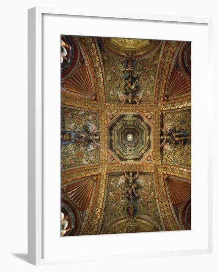 Detail of Vault in Chapel of Our Lady of Loreto, Church of Society of Jesus, Tepotzotlan. Mexico-null-Framed Giclee Print