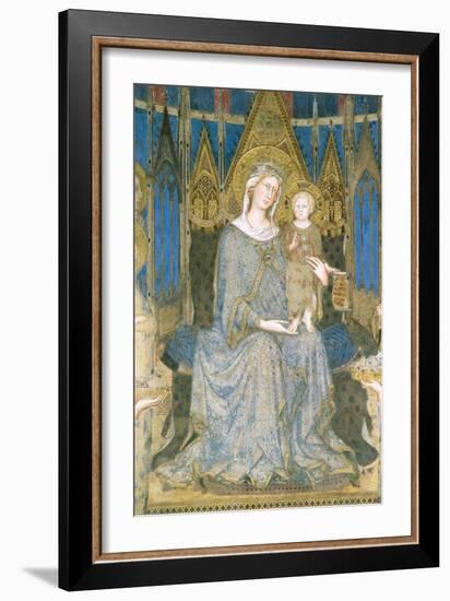 Detail of Virgin and Child Enthroned from Maesta-Simone Martini-Framed Giclee Print