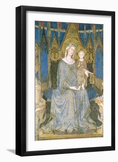 Detail of Virgin and Child Enthroned from Maesta-Simone Martini-Framed Giclee Print