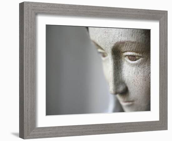 Detail of Virgin Mary Statue, Paris, Ile De France, France, Europe-Godong-Framed Photographic Print