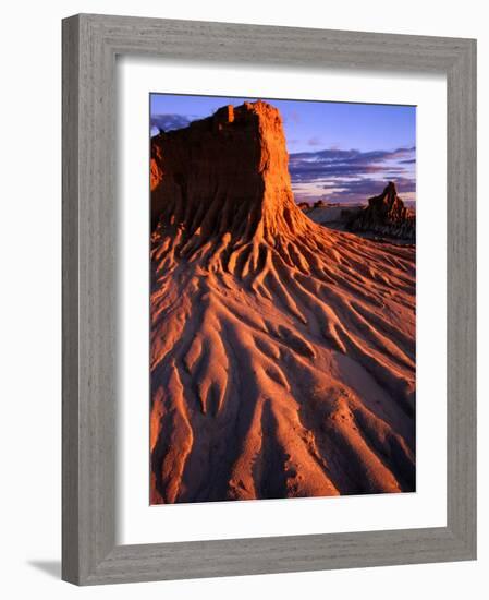 Detail of Walls of China, Mungo National Park, Australia-Paul Sinclair-Framed Photographic Print