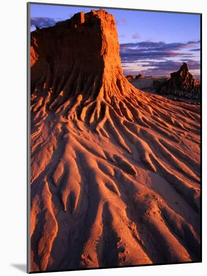 Detail of Walls of China, Mungo National Park, Australia-Paul Sinclair-Mounted Photographic Print