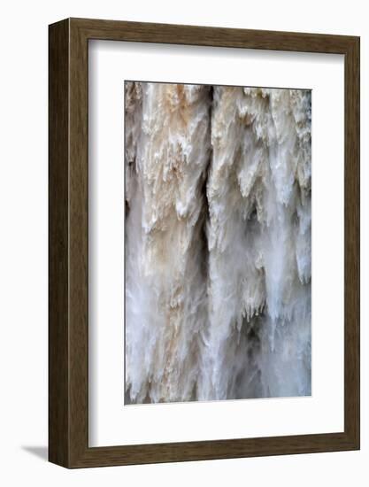 Detail of Water Falling from Kaieteur Falls, Guyana, South America-Mick Baines & Maren Reichelt-Framed Photographic Print