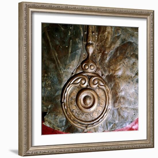 Detail of Witham Shield, Celtic bronze, British. Artist: Unknown-Unknown-Framed Giclee Print