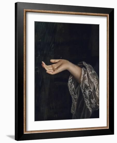 Detail of Woman / Oil Painting-The Art Concept-Framed Photographic Print