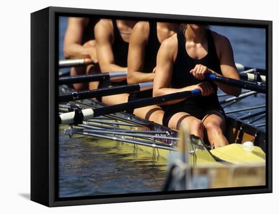 Detail of Women's Rowing Team-null-Framed Premier Image Canvas