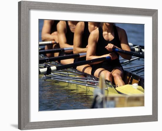 Detail of Women's Rowing Team-null-Framed Photographic Print