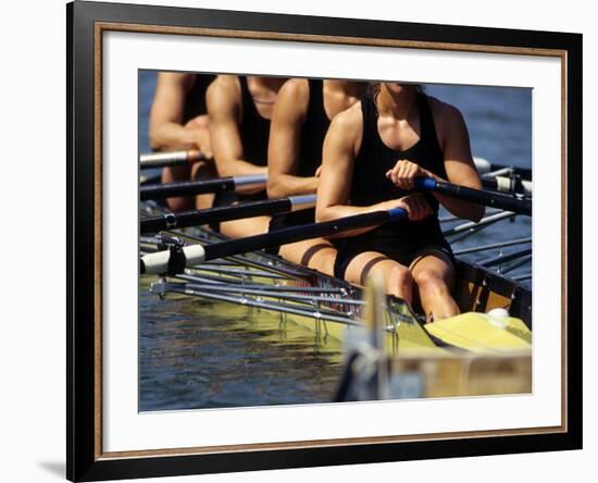 Detail of Women's Rowing Team-null-Framed Photographic Print