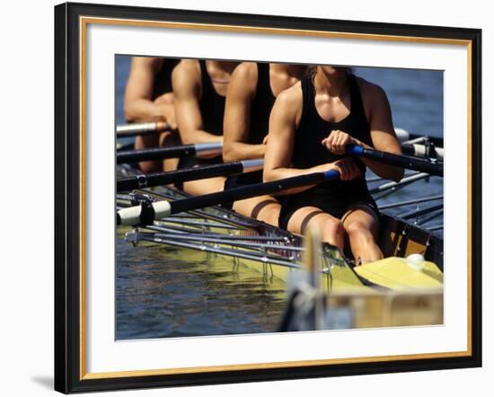 Detail of Women's Rowing Team-null-Framed Photographic Print