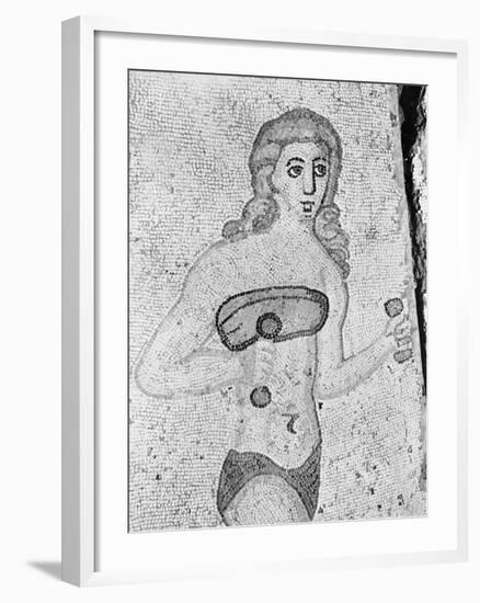 Detail of Young Women Exercising Late Antique Roman Mosaic-null-Framed Photographic Print