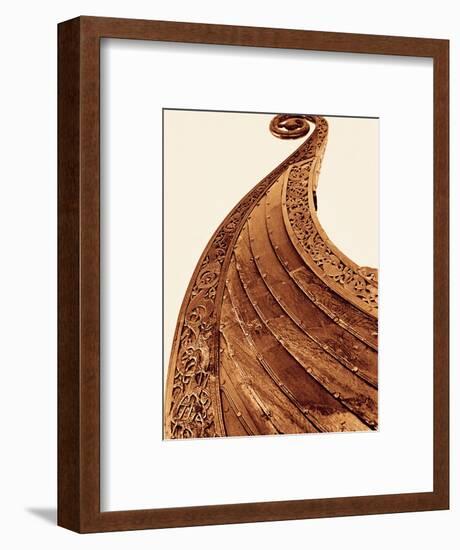 Detail on Viking Boat at Museum, Oslo, Norway-Walter Bibikow-Framed Photographic Print