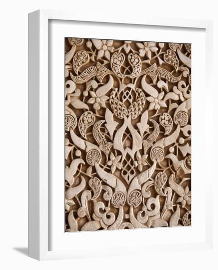 Detail, Palacio De Los Leones Sculpture, Nasrid Palaces, Alhambra, UNESCO World Heritage Site, Gran-Godong-Framed Photographic Print