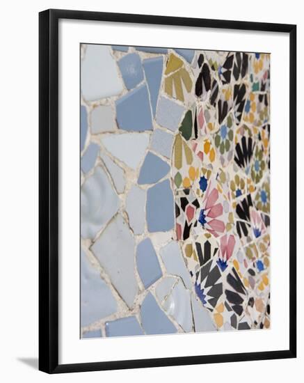 Detail, Parc Guell, UNESCO World Heritage Site, Barcelona, Catalonia, Spain, Europe-Martin Child-Framed Photographic Print