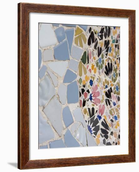 Detail, Parc Guell, UNESCO World Heritage Site, Barcelona, Catalonia, Spain, Europe-Martin Child-Framed Photographic Print