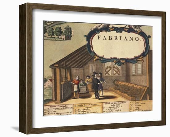 Detail Representing Paper Industry of City of Fabriano-Georg Braun-Framed Giclee Print