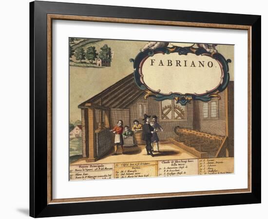 Detail Representing Paper Industry of City of Fabriano-Georg Braun-Framed Giclee Print
