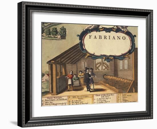 Detail Representing Paper Industry of City of Fabriano-Georg Braun-Framed Giclee Print