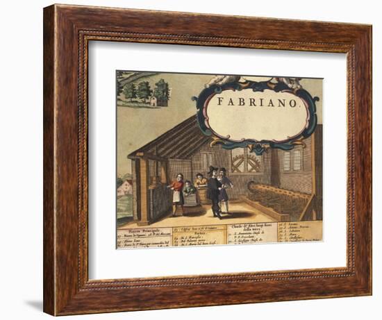 Detail Representing Paper Industry of City of Fabriano-Georg Braun-Framed Giclee Print