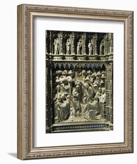 Detail Representing Stories from Life of Saint John the Baptist: Baptism of Jesus-Florentine Goldsmiths-Framed Giclee Print