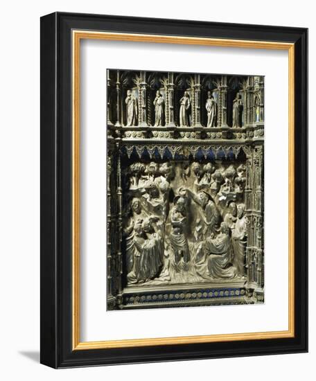 Detail Representing Stories from Life of Saint John the Baptist: Baptism of Jesus-Florentine Goldsmiths-Framed Giclee Print