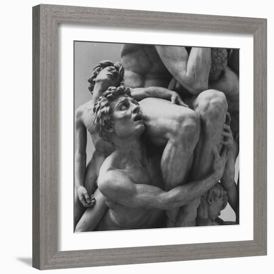 Detail Sculpture "Ugolino" by Jean Baptiste Carpeaux at Music Des Beaux Arts-Carlo Bavagnoli-Framed Photographic Print