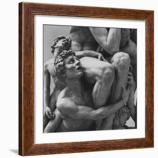 Detail Sculpture "Ugolino" by Jean Baptiste Carpeaux at Music Des Beaux Arts-Carlo Bavagnoli-Framed Photographic Print