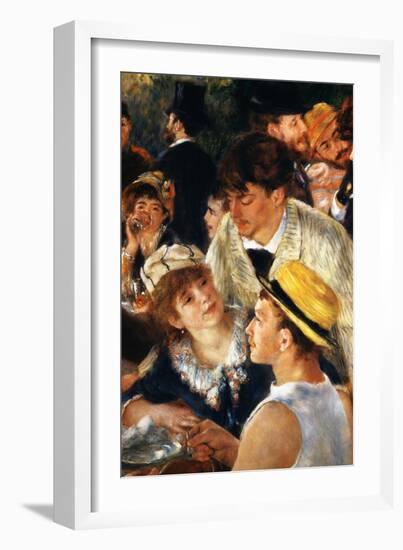 Detail Showing Figures from The Luncheon of the Boating Party-Pierre-Auguste Renoir-Framed Giclee Print