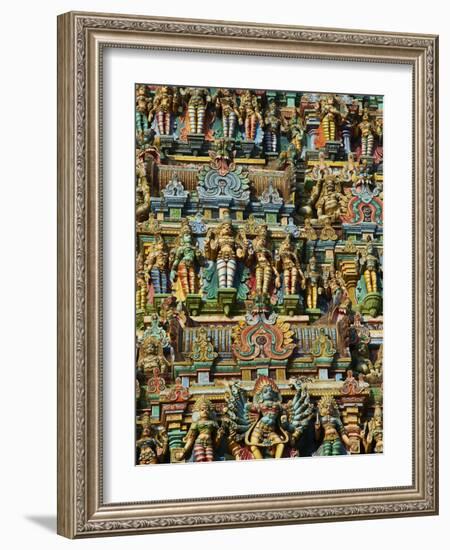 Detail, Sri Meenakshi Temple, Madurai, Tamil Nadu, India, Asia-Tuul-Framed Photographic Print