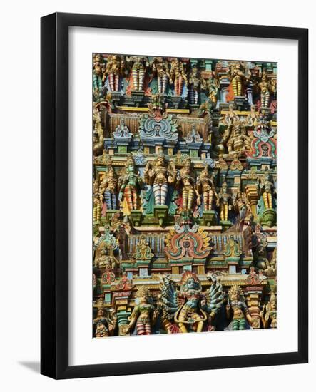 Detail, Sri Meenakshi Temple, Madurai, Tamil Nadu, India, Asia-Tuul-Framed Photographic Print
