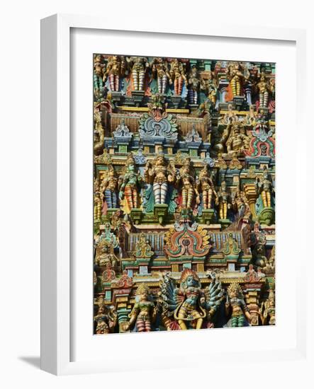 Detail, Sri Meenakshi Temple, Madurai, Tamil Nadu, India, Asia-Tuul-Framed Photographic Print