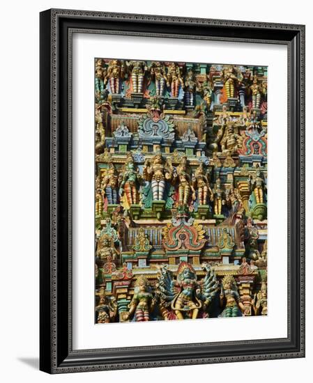 Detail, Sri Meenakshi Temple, Madurai, Tamil Nadu, India, Asia-Tuul-Framed Photographic Print