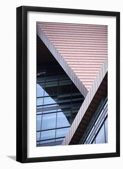 Detail View of University of Plymouth, Roland Levinsky Building, UK-David Barbour-Framed Photo