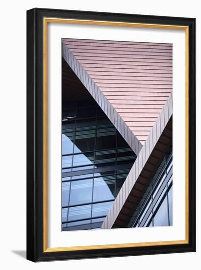 Detail View of University of Plymouth, Roland Levinsky Building, UK-David Barbour-Framed Photo