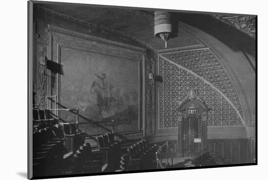 Detail, wall decorations in the gallery, Roosevelt Theatre, Chicago, Illinois, 1925-null-Mounted Photographic Print