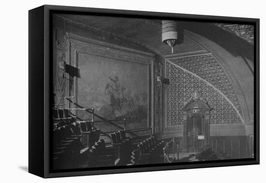 Detail, wall decorations in the gallery, Roosevelt Theatre, Chicago, Illinois, 1925-null-Framed Premier Image Canvas