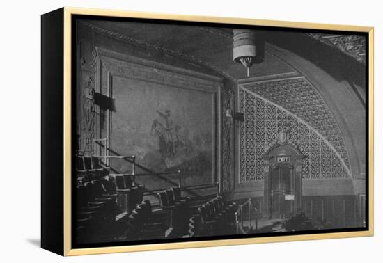 Detail, wall decorations in the gallery, Roosevelt Theatre, Chicago, Illinois, 1925-null-Framed Premier Image Canvas