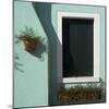 Detail: Window in Turquoise Wall-Mike Burton-Mounted Photographic Print