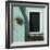 Detail: Window in Turquoise Wall-Mike Burton-Framed Photographic Print