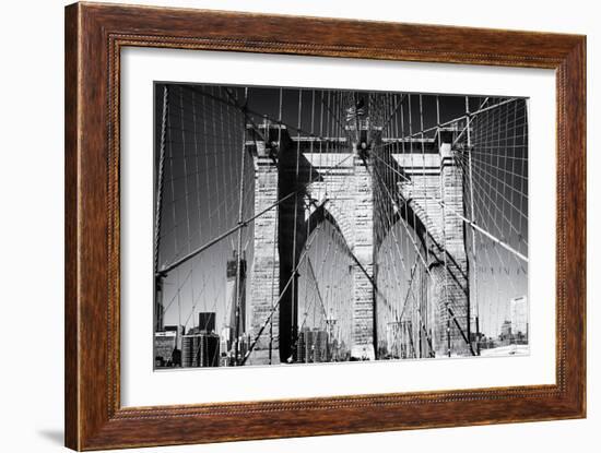 Details Brooklyn Bridge - Manhattan - New York - United States-Philippe Hugonnard-Framed Photographic Print