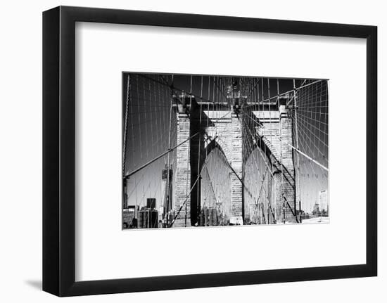 Details Brooklyn Bridge - Manhattan - New York - United States-Philippe Hugonnard-Framed Photographic Print