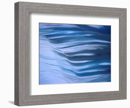 Details of an Old Greenish Iceberg, Antarctica-Daisy Gilardini-Framed Photographic Print