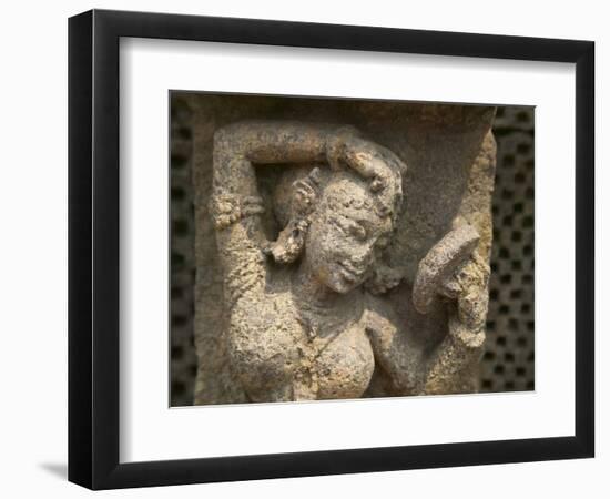 Details of Bas Relief of Orissa Dancers at Sun Temple, Konark, Orissa, India-Keren Su-Framed Photographic Print
