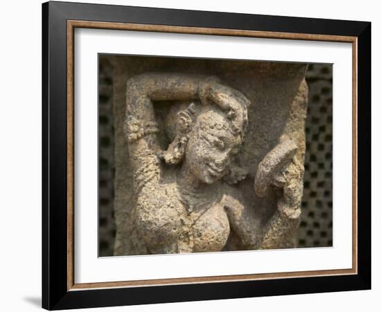 Details of Bas Relief of Orissa Dancers at Sun Temple, Konark, Orissa, India-Keren Su-Framed Photographic Print