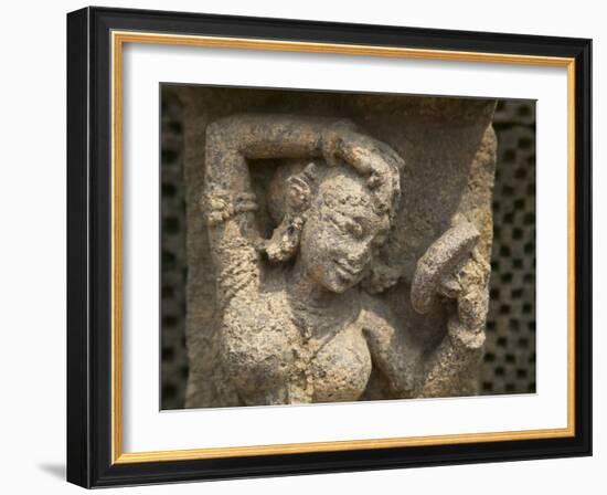 Details of Bas Relief of Orissa Dancers at Sun Temple, Konark, Orissa, India-Keren Su-Framed Photographic Print