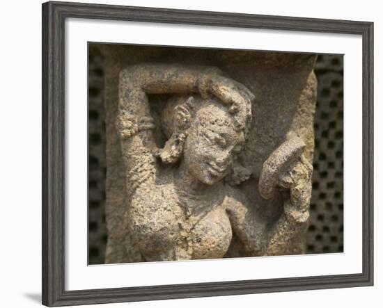 Details of Bas Relief of Orissa Dancers at Sun Temple, Konark, Orissa, India-Keren Su-Framed Photographic Print