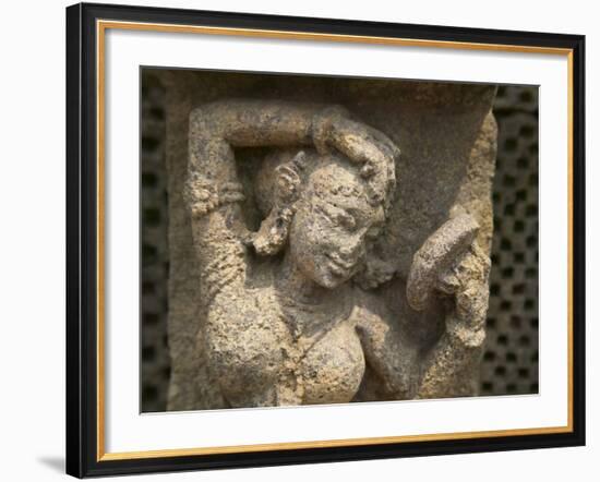 Details of Bas Relief of Orissa Dancers at Sun Temple, Konark, Orissa, India-Keren Su-Framed Photographic Print