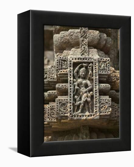 Details of Bas Relief of Orissa Dancers at Sun Temple, Konark, Orissa, India-Keren Su-Framed Premier Image Canvas